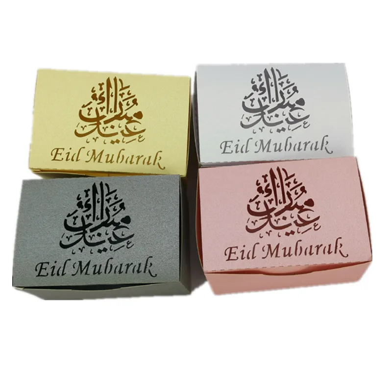 10 шт. коробка конфет Eid Mubarak для Рамадан Kareem подарочные коробки исламский
