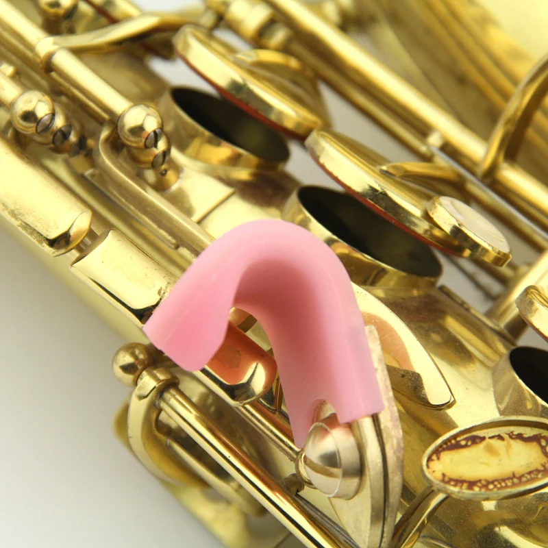 

Золотой металлический держатель для правой руки Sax аксессуары для саксофона этот продукт содержит металлический держатель для большого пальца и силиконовый рукав