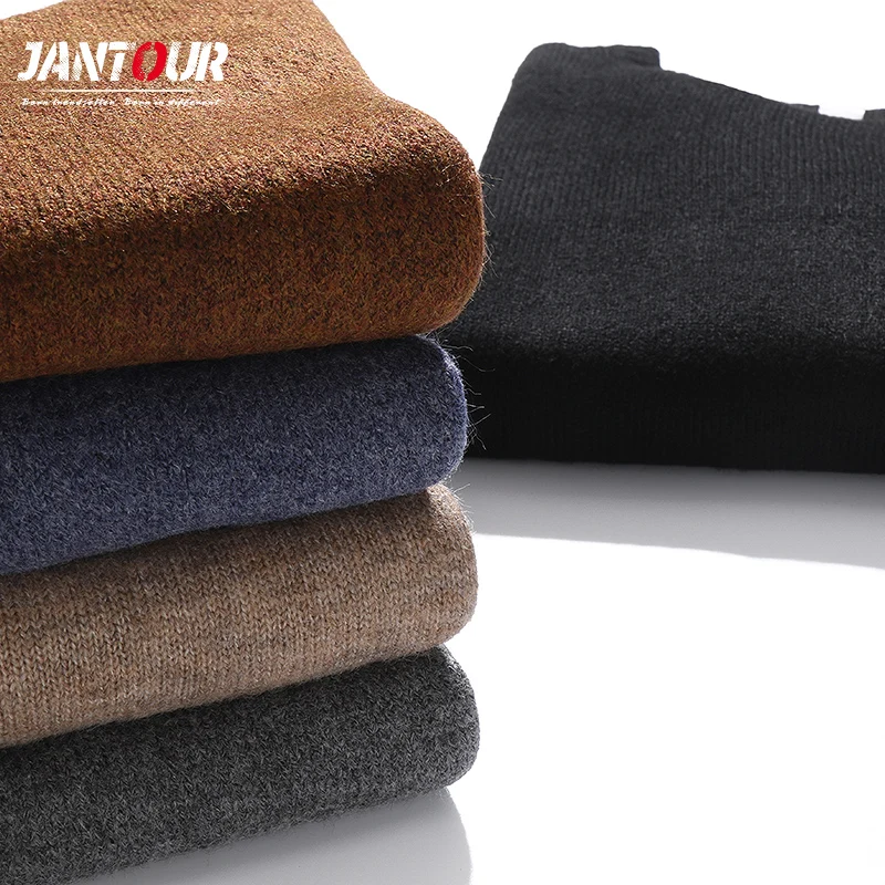 

5 Color Brand Knitted Sweater Men Autumn Winter Thick Fashion Long Sleeve Knitted O-neck Mens Sweater High Quality Clothes