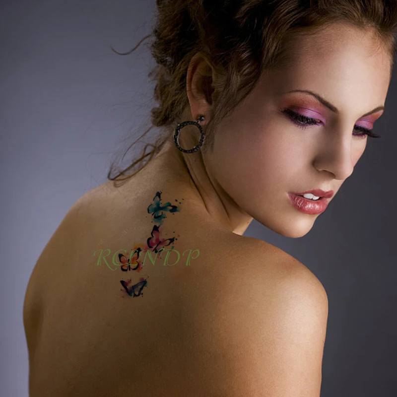 Водонепроницаемая Временная наклейка для татуировок с мышкой Мультяшные тату