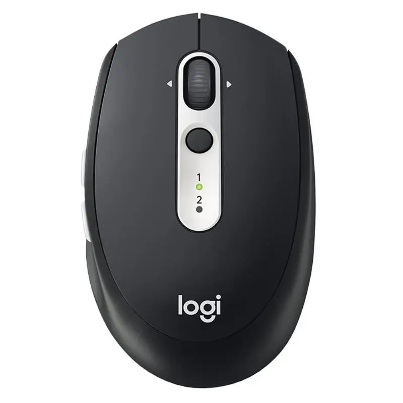 Черный Logitech M585 Bluetooth 2.4GHz Wireless Mouse Unifying Flow Optical Silent Mouse 1000DPI 7 Buttons Office Mice for PC Computer - Цвет: Черный