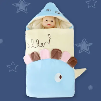 

Baby Sleeping Bag Wrapped Callus Anti-startle and Anti-kick Newborn Babies Quilt Dual Use Two-way Zipper More Convenient
