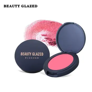 

Beauty Glazed 10 Colors Blush Palette Natural Long Lasting Foundation Pearlescent Matte Oil Control Blush Rouge Powder Cake Gift