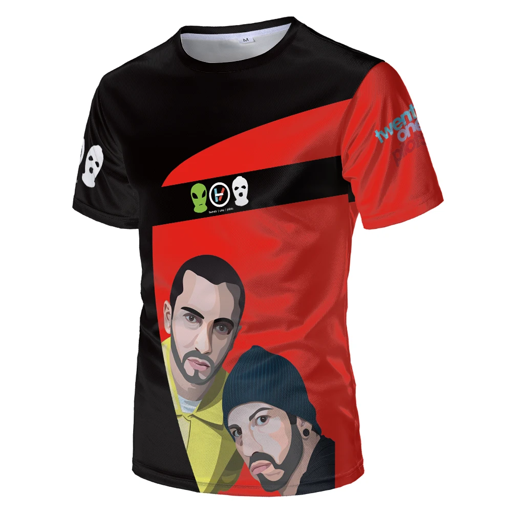 Twenty One Pilots 2019 New Tshirt Breathable Mesh Cloth Twenty One Pilots 3d T Shirt Men 21 Pilots T-shirt Kids