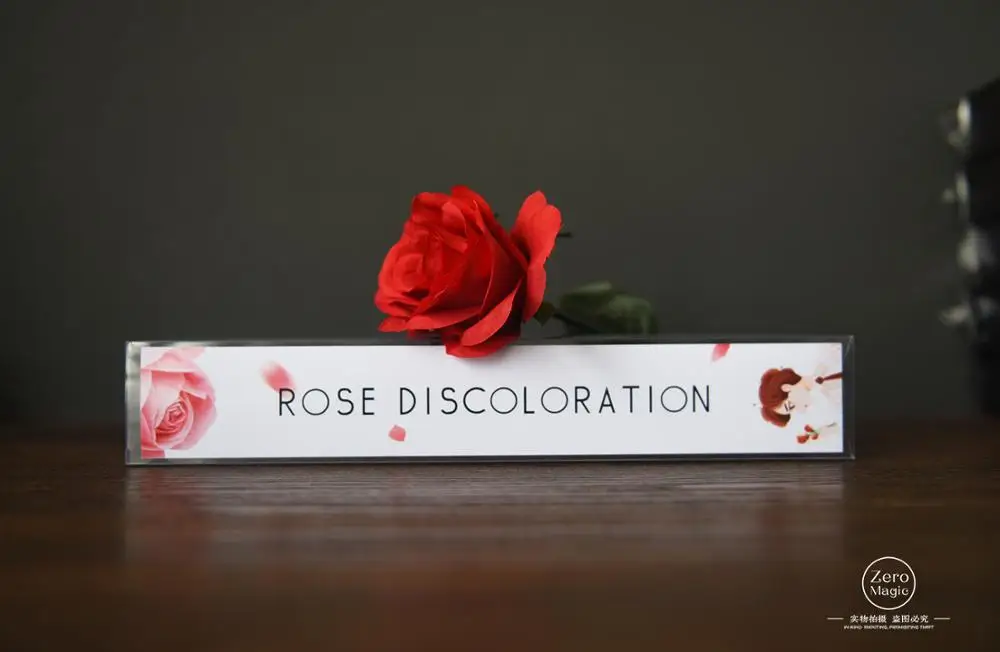 Roses Dis color ation(Мерцающая Роза и инструкция) магические трюки веселый станок "Магия" изменить цвет розы цветы реквизит для фокусов свадьбы