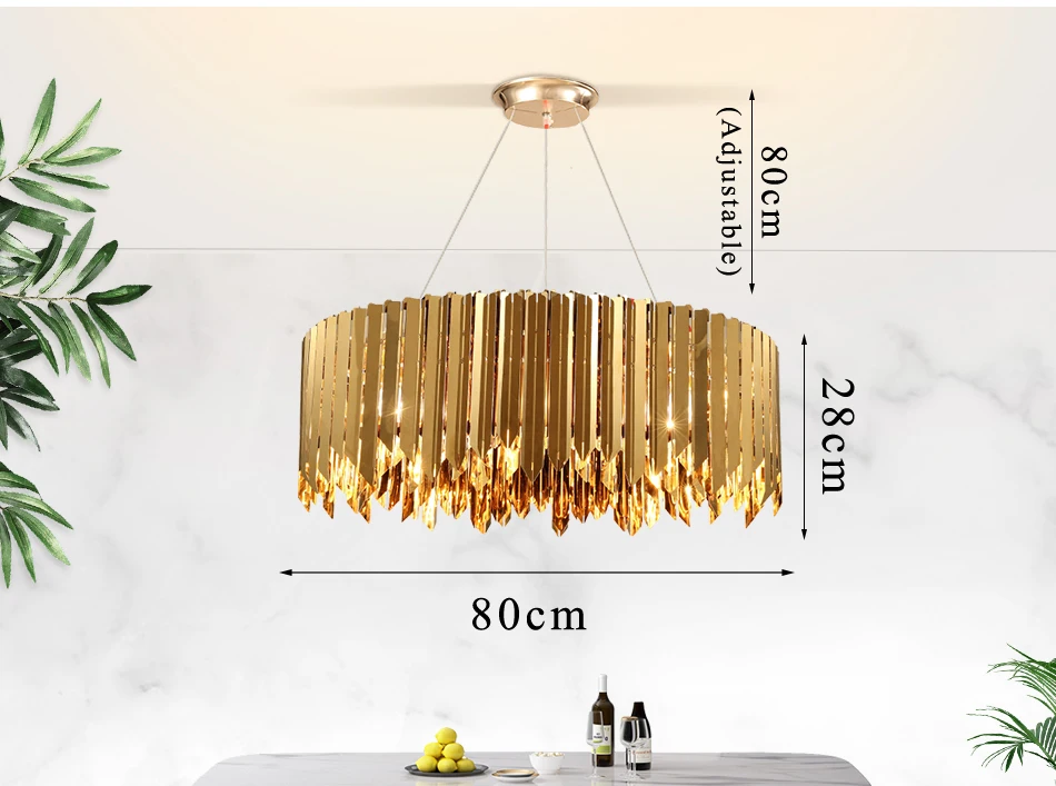 Modern Crystal Chandelier Lighting Luxury Chandeliers Lamp Hanging Light Lustres De Cristal Lamp Hotel Suspension Lamps Lighting