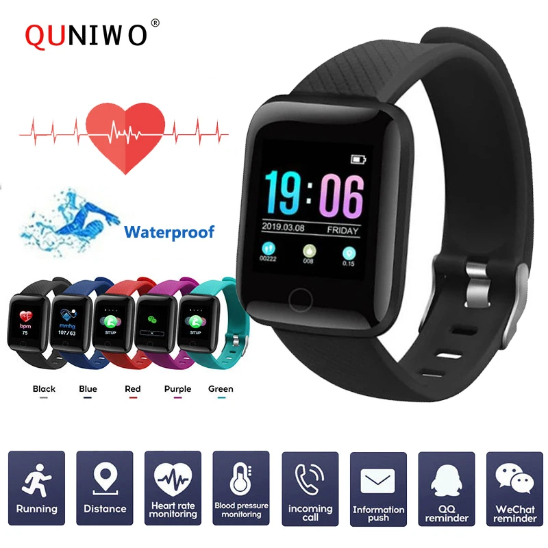 

New Smart Watch Men Blood Pressure Waterproof Smartwatch Women Heart Rate Monitor Fitness Tracker Watch Sport For Android IOS