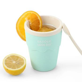 

Smoothie Slush Shake Maker Cup Ice Cream Molds Freeze Popsicle Spoon Makerfruit Juice Frozen Summer Cool Creative Accessories