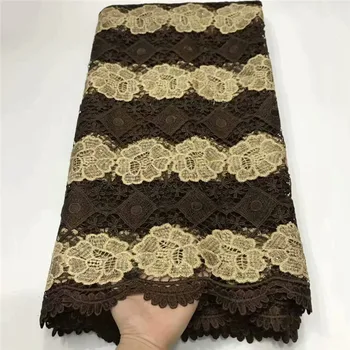 

2020 Latest Nigerian Guipure Lace Fabric High Quality African Lace Fabric For Wedding Dress French Cord Lace With stone df82-878
