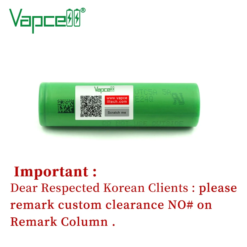Vapcell 100% оригинальный 18650 2500 мАч 25A 3 7 В аккумуляторная литий-ионная плоская батарея