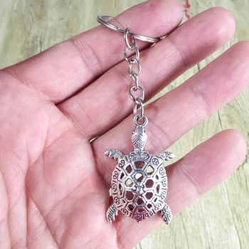 

New Fashion Keychain Sea Turtle Charms Keychains Women Men Gift Key Chains Ring Pendant Keyring Jewelry laveros Accessories