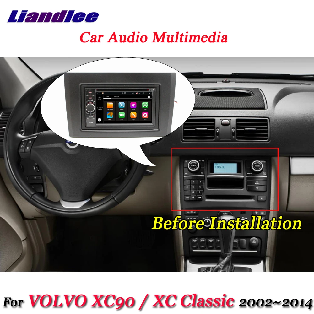 

Liandlee Car Android 8.0 System For VOLVO XC90 / XC Classic 2002~2014 Radio Frame GPS Navi MAP Navigation HD Screen Multimedia