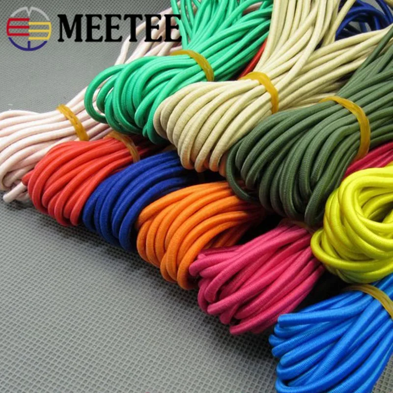 10M Stretch Band Cord Round Rope Ribbon F/ Waist Trousers Shoes Tie Sewing Craft