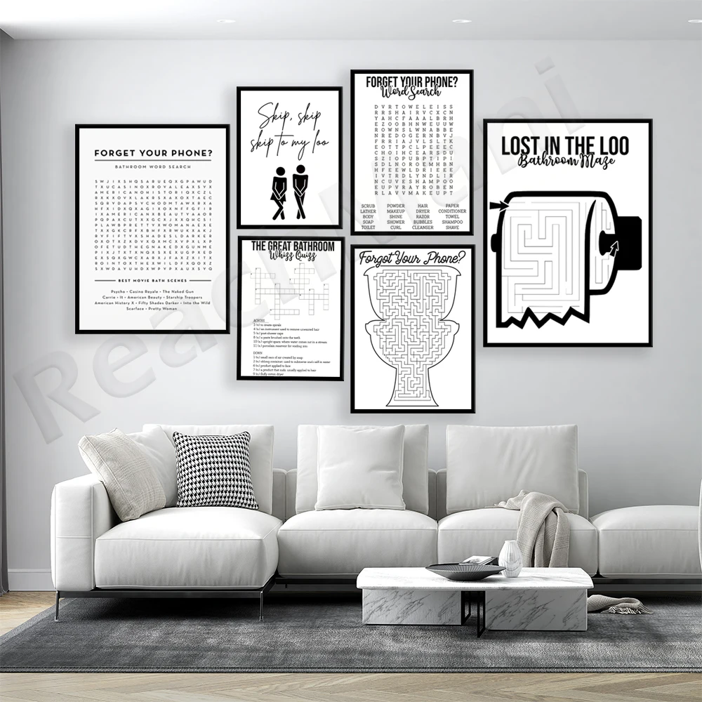 

Forget your mobile bathroom maze prints, bathroom game prints, toilet, tub, shower. Bathroom Decor Humor Logo Poster