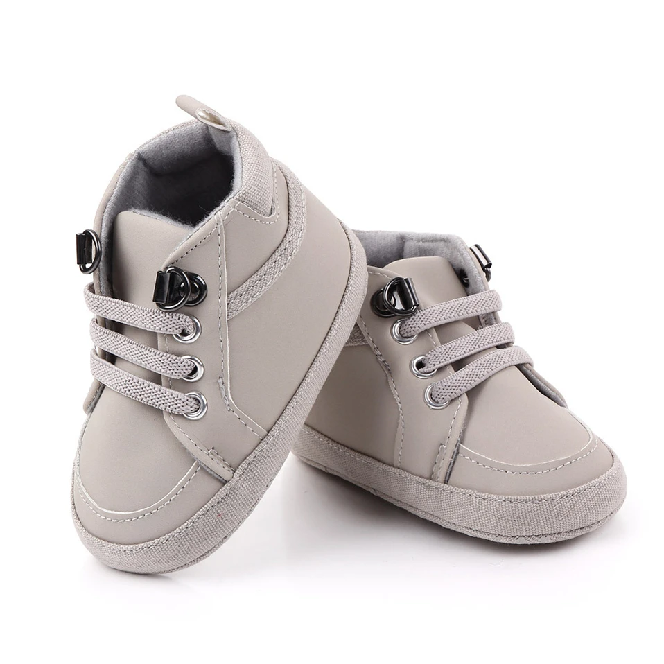 Baby Shoes Spring/Autumn Casual Shoe Sport Sneakers Baby Boys Shoes PU Elastic Band Soft-Soled Non-Slip Toddler For 0-18M
