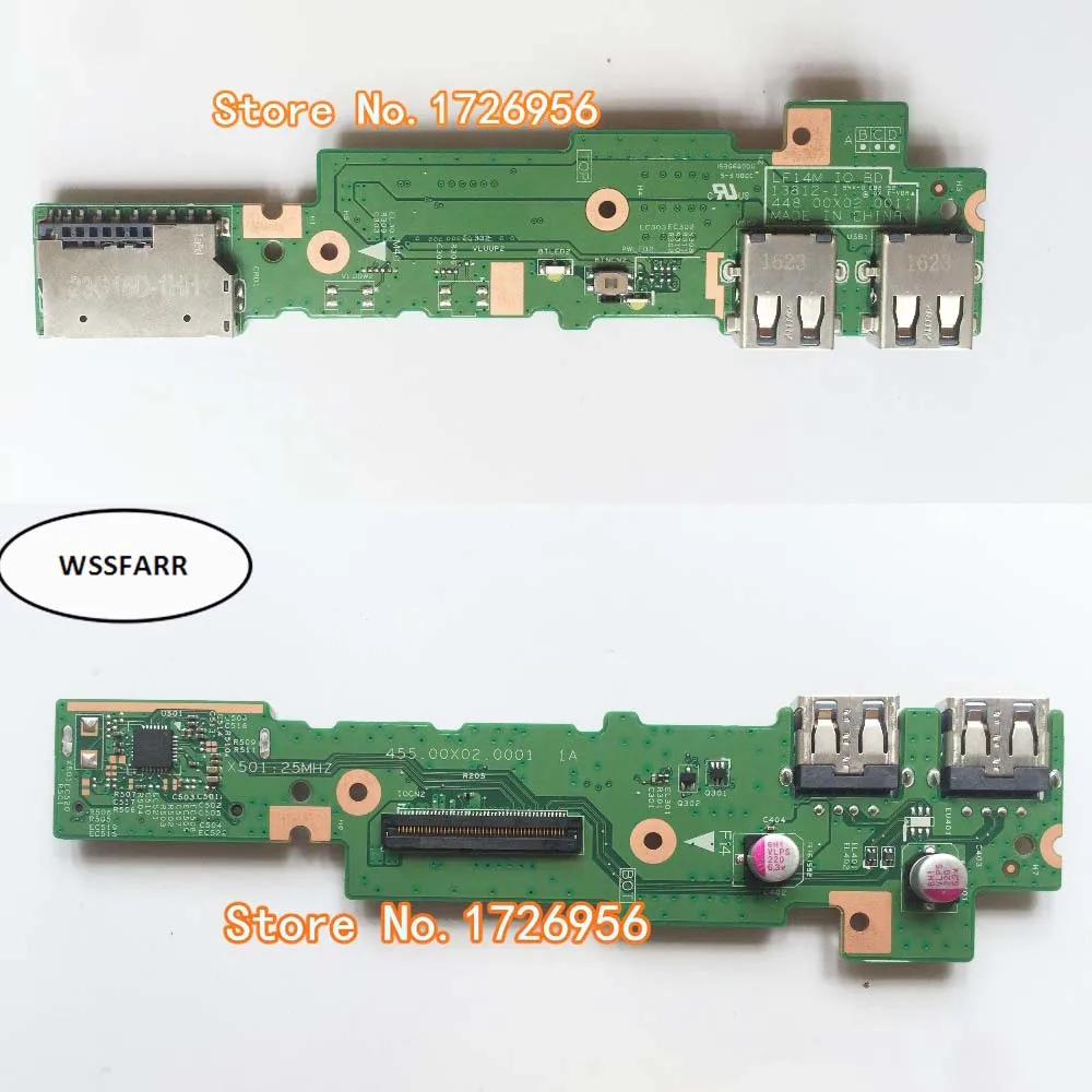 Placa USB Original para Lenovo Ideapad Flex2-14, LF14M IO BD 448.00X02.0011, prueba buena, envío gratis