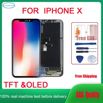 

For iphone X LCD Display Black Color Touch Screen 3D Touch Digitizer Complete Screen with Frame Full Assembly Replacement Parts