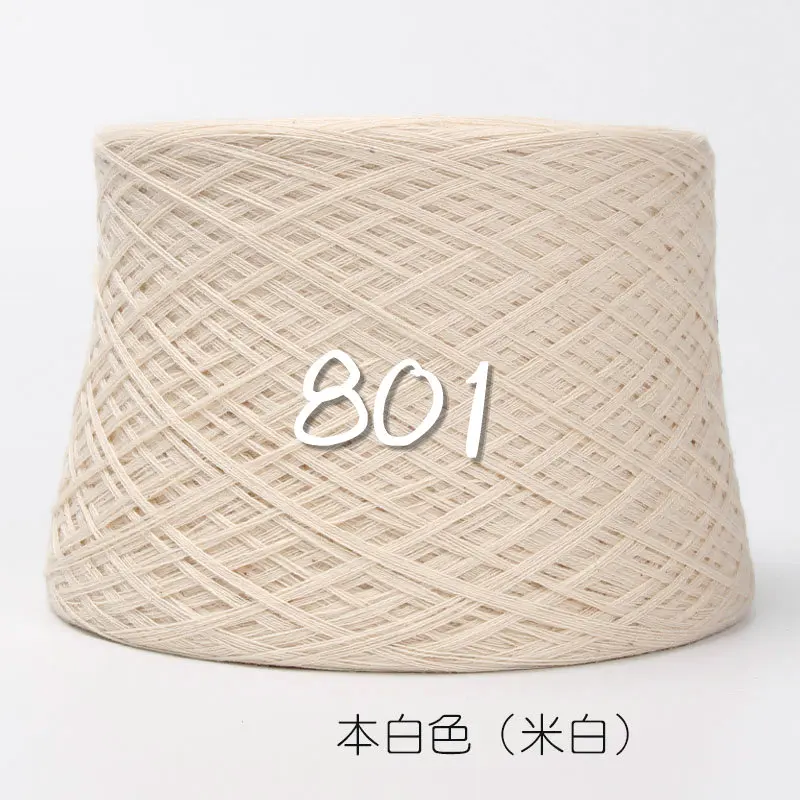801 creamy white 500 г пряжа для вязания, ручная шерстяная пряжа, летняя пряжа для малышей, Мерсеризованный хлопок, пряжа для вязания крючком,, шерстяные шарики, моток, пряжа ZL5 - Цвет: 801 creamy white