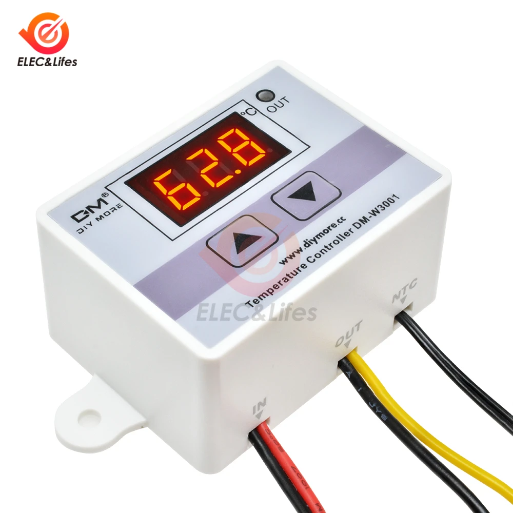 Nouveau xh-w3001-50-110 ℃ numérique DEL Régulateur de Température Avec Thermostat Commutateur 