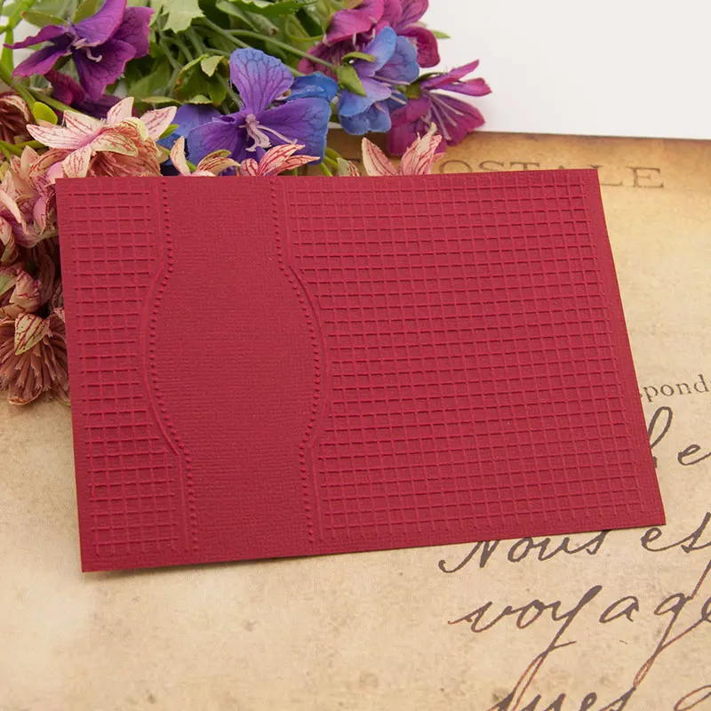 

HOT plastic square template craft card making paper card album wedding decoration scrapbooking Embossing folders