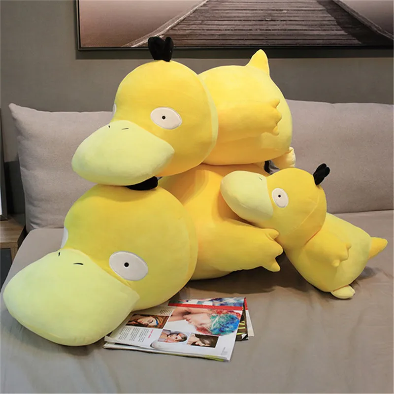 New 203045cm Psyduck Plush Toys Anime Cartoon Yellow Duck Lying Ducks Stuffed Animals Dolls Gift for Kids Children (2)