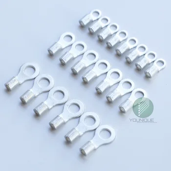 

12-10 Gauge Uninsulated Non Insulated Ring Crimp Terminal Connector#10 1/4 5/16 3/8 1/2