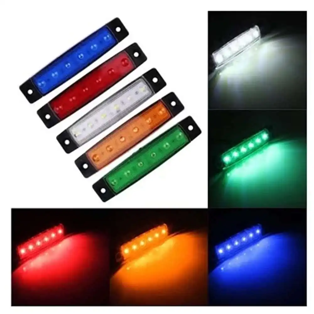24V/12v 6SMD светодиодные фары для грузовиков габаритный фонарь с изображением