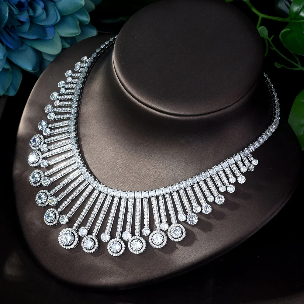 Hibrid Свадебный комплект ювелирных изделий Модный дизайн для женщин элегантные роскошные женские ювелирные изделия с высоким качеством Bijoux Femme N-1142