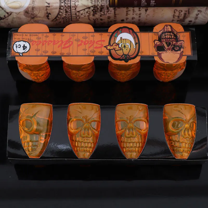 4Pcs/Set Skull Shape Water Bottle Halloween Cup Halloween Plastic Drinkware Creative Horror Beer Mug Party Bar Club Decorations 4Pcs/Set Skull Shape Water Bottle Halloween Cup Halloween Plastic Drinkware Creative Horror Beer Mug Party Bar Club Decorations