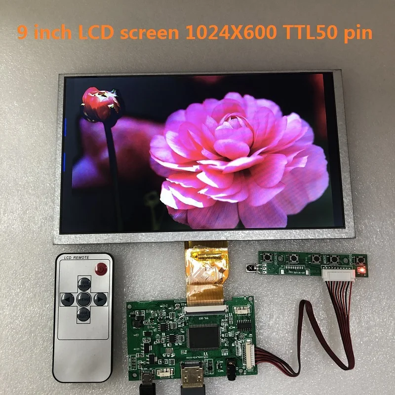 Schermo Lcd Hdmi Da 9 Pollici Con Monitor Scheda Driver Audio Per Mini Computer Raspberry Pi Banana/Orange Pi