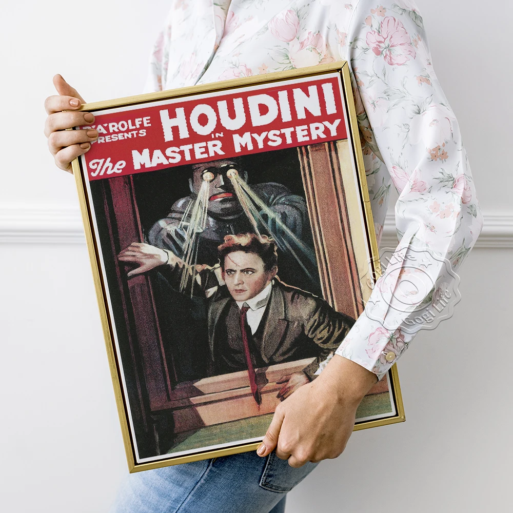  Vintage Magic Houdini Poster Stage Magician Gift T