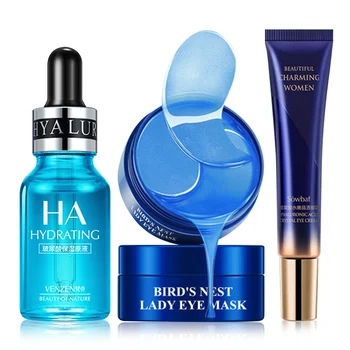 

Hyalulronic Acid Face Serum Moisturizing Essence Acne Treatment Repair Eye Cream Whitening Anti Wrinkle Eye Mask Skin Care Set