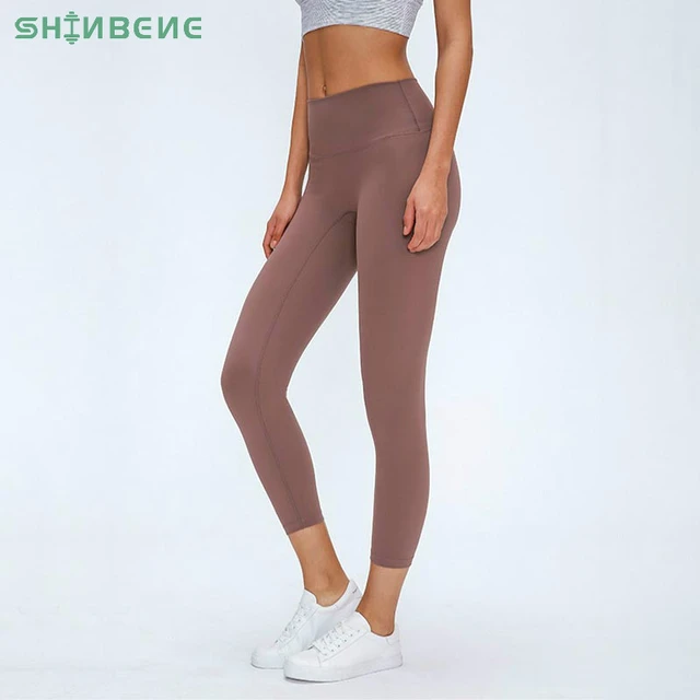 Naked Feel Camel Toe Free Sports Leggings Women's High Waist Yoga Pants Squ