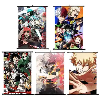 

2018 My Hero Academia Scroll Painting Japanese Anime Wall Hanging Poster Canvas Poster Home Art Decoration