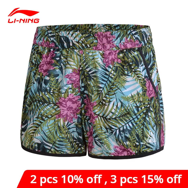 Женские шорты для серфинга Li-Ning дышащие спортивные из 88.8% полиэстера 11.2%