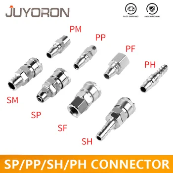 

C Type Pneumatic fitting Quick Connector High Pressure Coupling SP/SF/SH/SM/PP/PF/PH/PM 20 30 40 Inch Thread (PT)