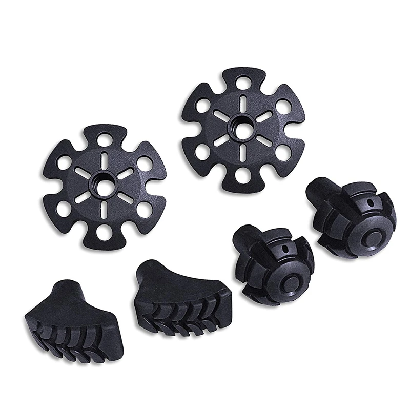 

Trekking Hiking Pole Accessories 6-Pack Anti-Slipping Wear-Resisting Walking Sticks Protective Pads for Traveling Camping Mounta