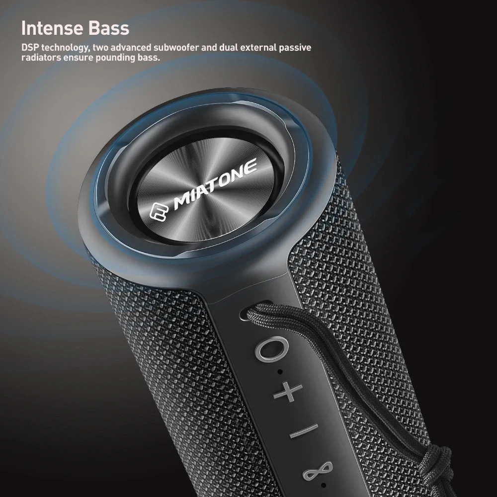 Беспроводной СПЦ Bluetooth 4,2 Динамик с HD звук и супер бас, Портативный IPX6 Водонепроницаемый мини сабвуфер стерео Динамик Спорт