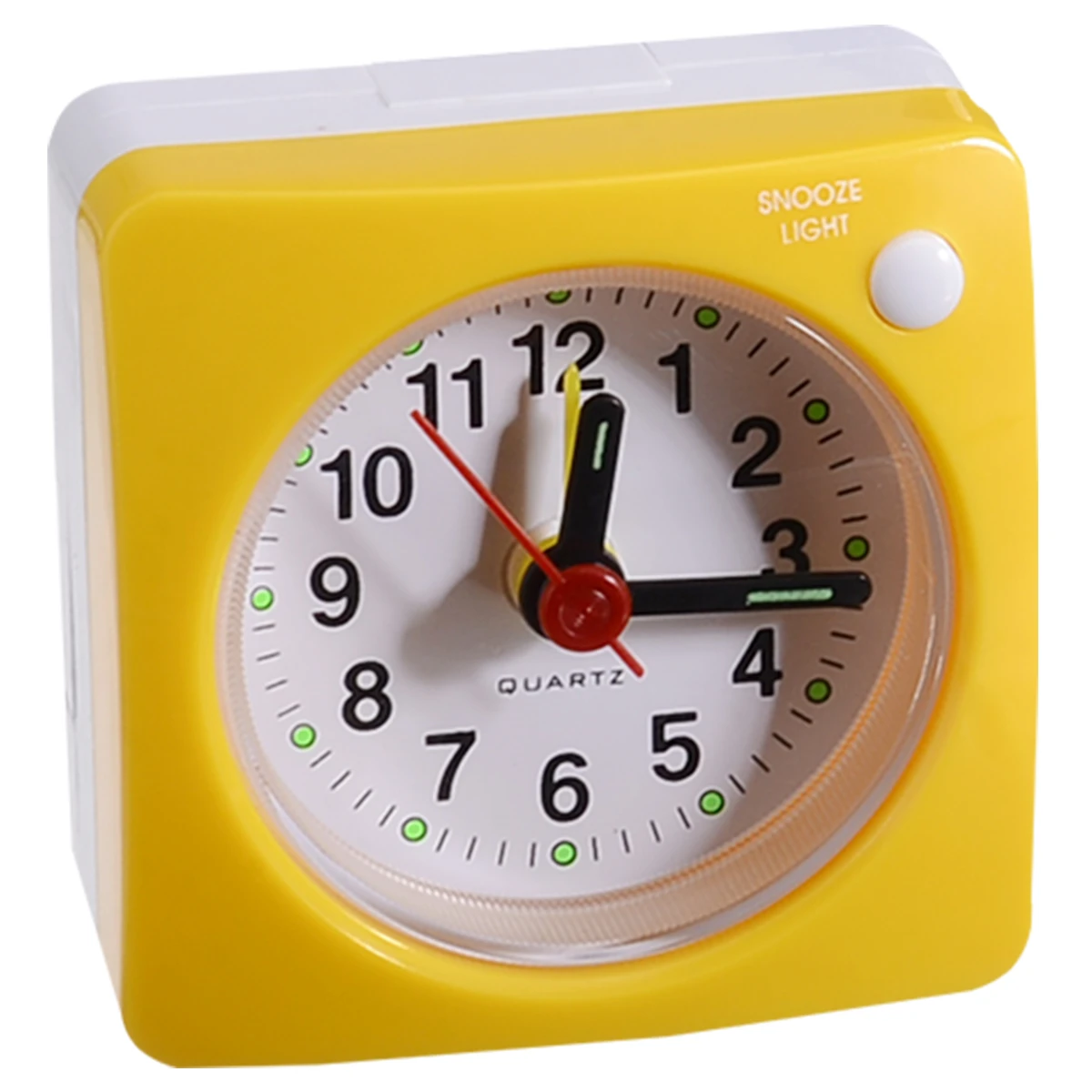 Analogue Bedside Alarm Clock in Clear Plastic Travel Mini Alarm Analogue Bedside Alarm Clock in Clear Plastic Travel Mini Alarm