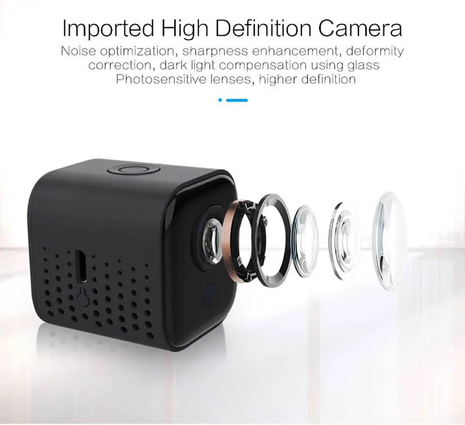 Electop Мини WiFi камера 1080P ИК ночного видения Домашняя безопасность ip-камера CCTV Обнаружение движения Беспроводная радионяня DVR видеокамера
