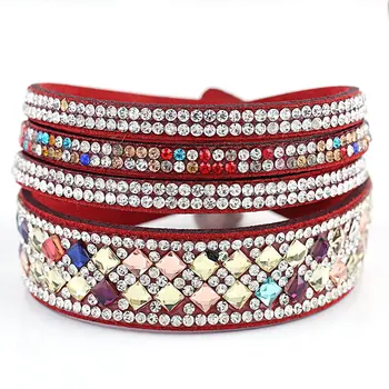 

MG1220 Charming Hand Rope Simple Korean Velvet Bracelets For Women Unisex Hand Chain Eye-Catching Party Accessories