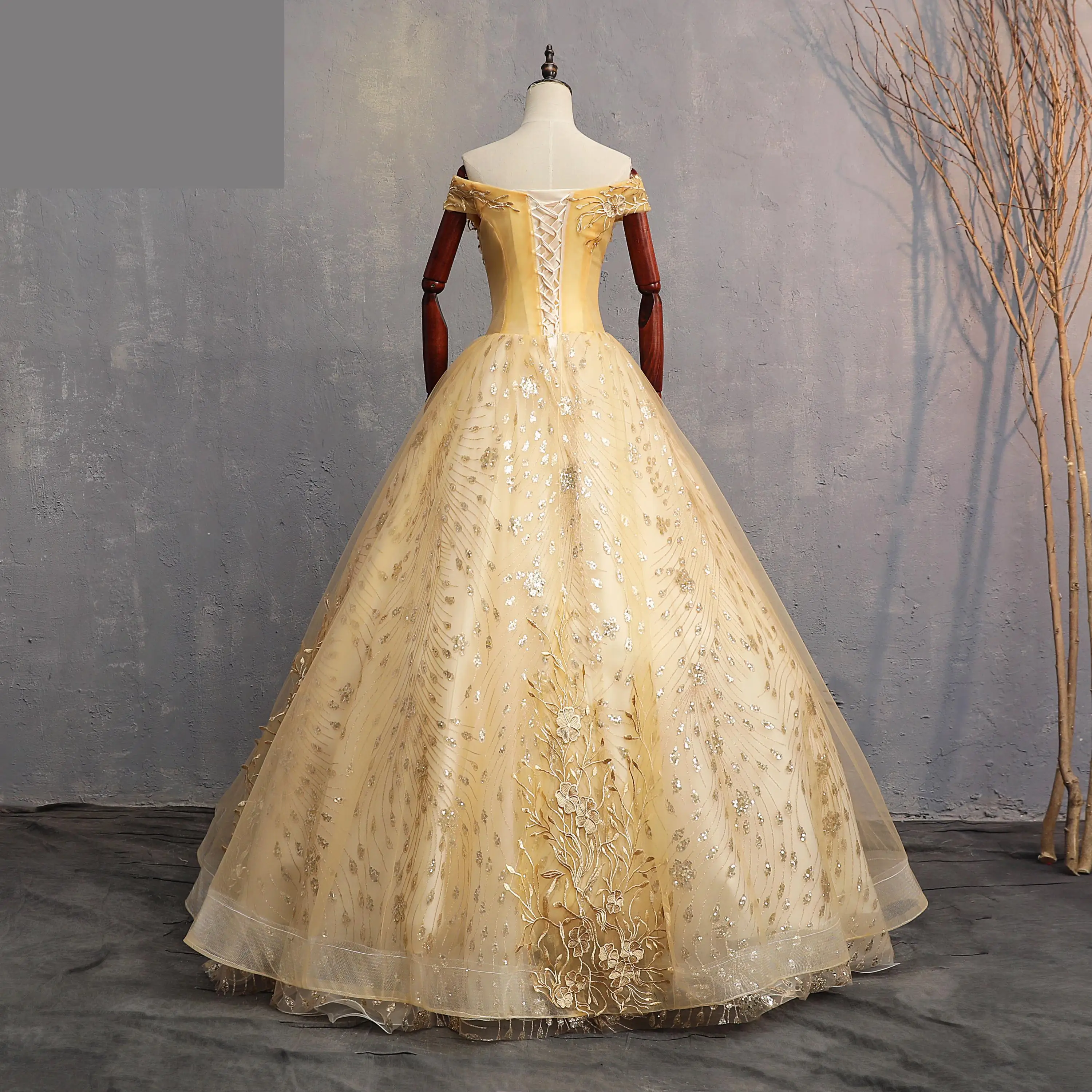 Платья Mrs Win Quinceanera Вечерний для выпускного официальный бальный наряд с открытыми плечами роскошное кружевное шикарное винтажное Пышное Платье