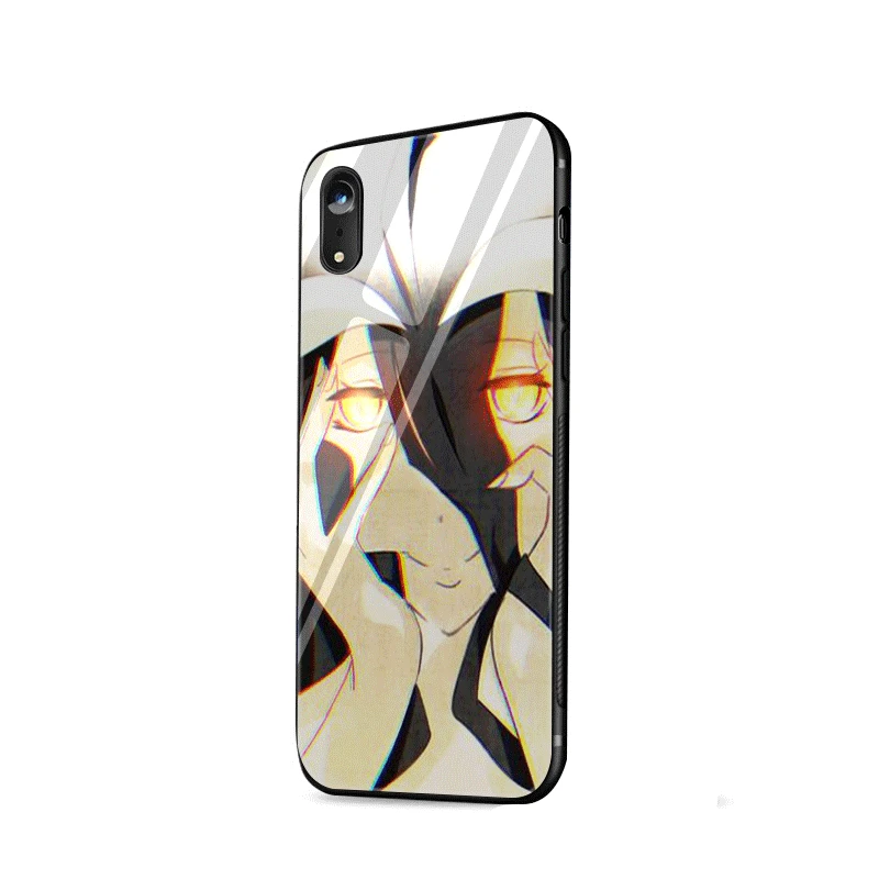 Стеклянный чехол для телефона из ТПУ стекла для Apple iPhone 5 5S SE 6 6S 7 8 Plus XR X XS Max albedo Overlord