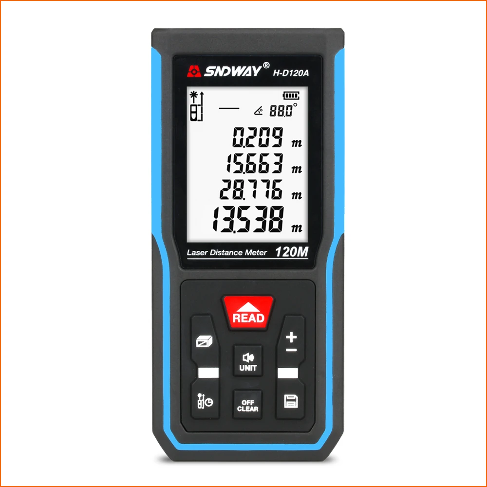 SNDWAY Laser Rangefinder Hunting Rangefinder Digital Mini Range finder Laser Tape Distance Ruler Sensor 5om 70m Distance Meter