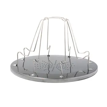 

Simple Portable Stainless Steel Toast Rack Outdoor Camping Toaster Folding Portable Grill Multi-Purpose Stove Grill