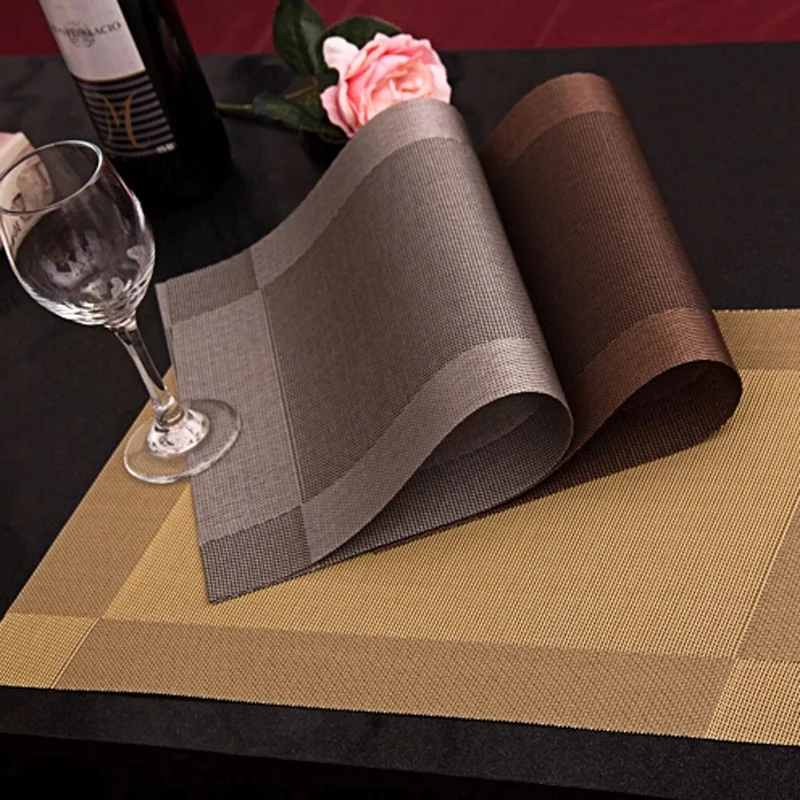 

Classic quality European eat Anti-slip mat heat pad table mats PVC Western pad Placemats