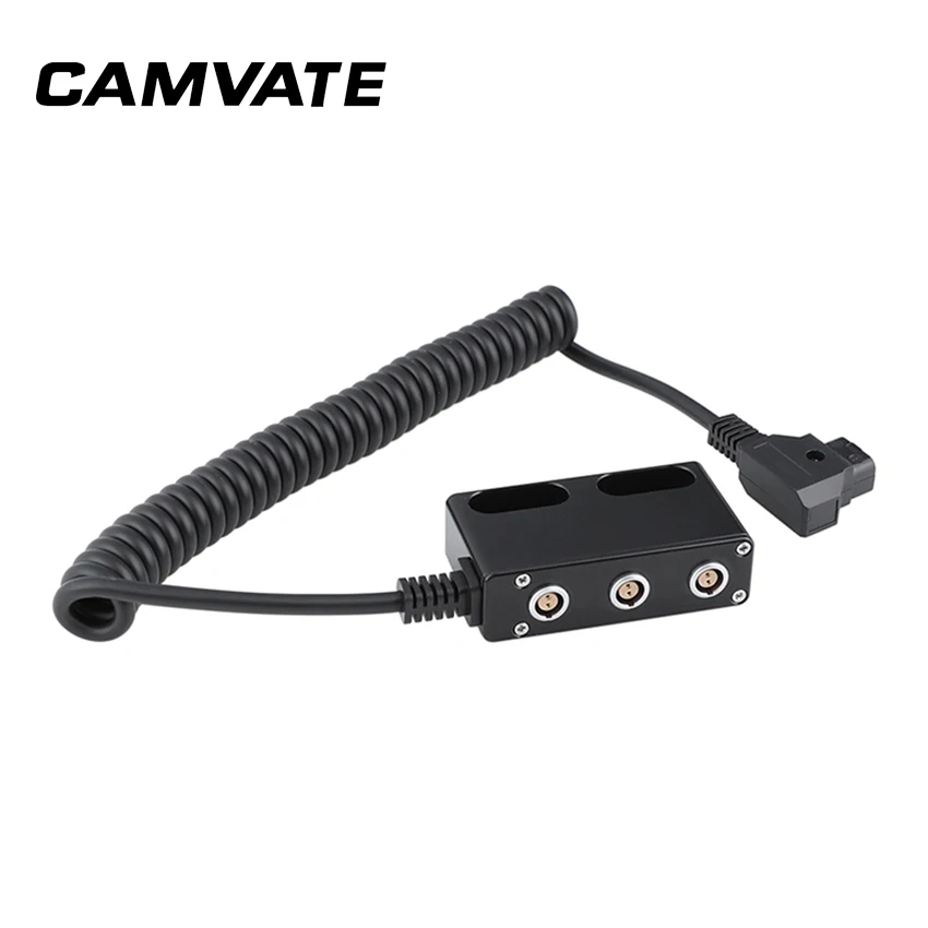 CAMVATE Male D Tap To LEMO 2 Pin Female Connector для Teradek Paralinx Cinegears Ghost Eye Came TV Serv Pro Bolt Arrow X|Аксессуары