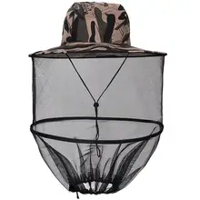 Складная шляпа пчеловода для защиты лица от комаров, насекомых, пчелы, маска с вуалью Складная шляпа пчеловода для защиты лица от комаров, насекомых, пчелы, маска с вуалью