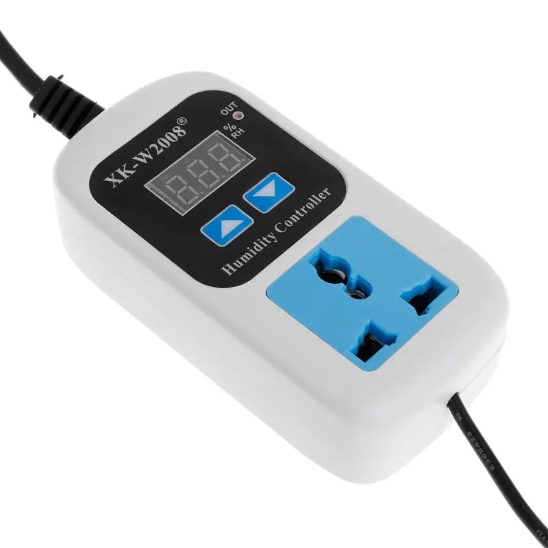 Humidity Controller Outlet 110V 220V 10A Direct Output Hygrometer Humidity Control Switch Socket 0~99%RH
