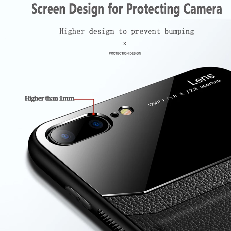 KEYSION противоударный кожаный чехол для OnePlus 7T 7T Pro, зеркальное стекло, силиконовая задняя крышка для телефона для OnePlus 7 7 Pro 6 6T 1+ 7T Pro